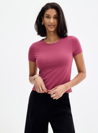 Contemporaine Womens Second-skin short-sleeve crew-neck T-shirt