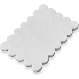 Tag Scalloped Rect Marble Board White Marble Everyday at Nordstrom
