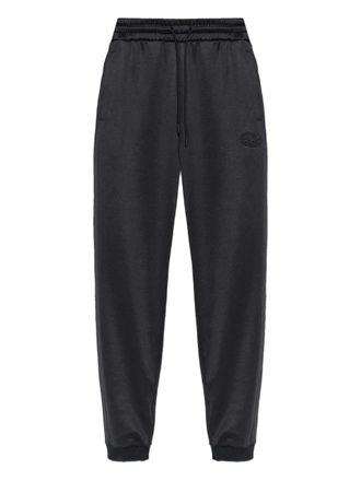 Diesel logo-embroidered track pants - Zwart