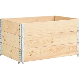 vidaXL Furniture Limited - Arriates De Madera Maciza De Pino 3 Unidades