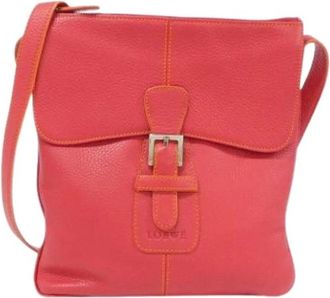 Loewe Pre-owned Cross Body Bags, female, Red, Size: ONE SIZE Pre-owned Shoulder Bag