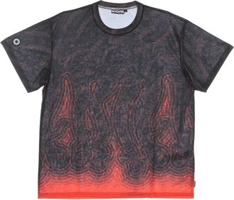Octopus Abyss Heren All Over Print T-shirt - Heren - T-shirts - Grijs - XL - Katoen - Tops