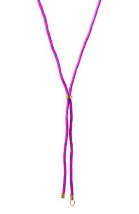Brook & York Kai Paracord Lariat Necklace in Gold/Pink at Nordstrom Rack