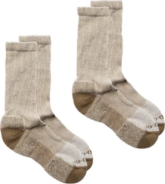 Rei Co-Op COOLMAX EcoMade Ultralight Hiking Crew Socks - 2 Pairs Brown M