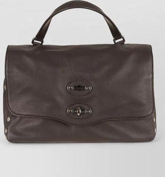 Zanellato leather studded shoulder bag