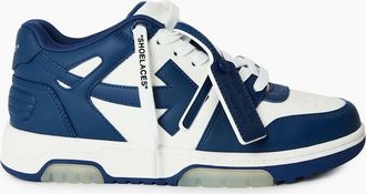 Off-white Womens Womens Out Of Office Trainers, Signature Arrows Sneakers - Blue - Size: 4