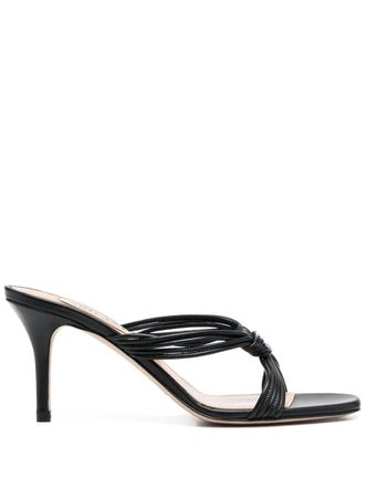 Arteana knot-detail leather sandals - Black
