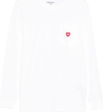 Carhartt Work in Progress Pocket Heart long-sleeve T-shirt - men - Cotton - S - White