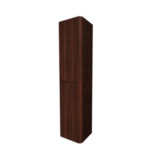 Royal Plaza Terra Edge Hoge Kast - 40x35x170cm - ribbel - kastanje (walnoot)