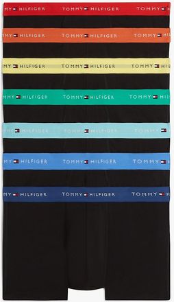 Tommy Hilfiger Mens Multicolor Waistband Trunk 7-Pack - Multi - XL