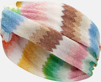 Missoni Zigzag lam&eacute; headband