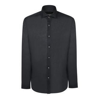 Dell'Oglio T-Shirts - Heren - Casual Overhemden - Zwart - M - Overhemden