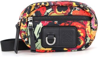 Loewe Black Multi-Color Nylon Leather Sling Bag (Pre-Owned)