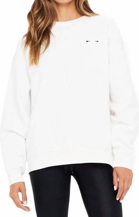 The Upside Womens Saturn Arrow Sweater In White