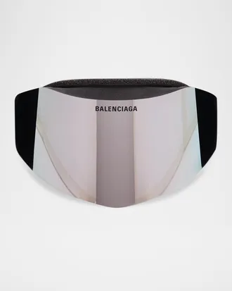 Balenciaga Men & apos;s Ski Mask 99mm Plastic & Injected Nylon Goggles