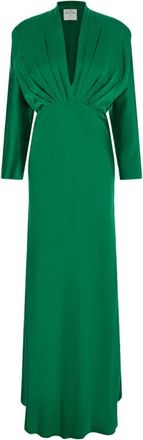 Forte_Forte Abito in Seta con Scollo a V Profondo - - Dresses - Donna - Verde - S
