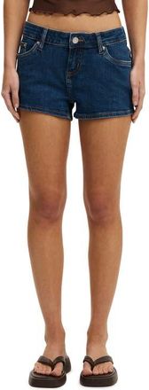 Cotton On Womens Micro Low Denim Short in Gemini Blue at Nordstrom, Size 12