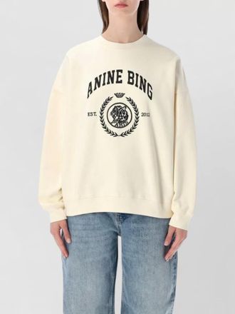Anine Bing miles collegiate crewneck long sleeve top