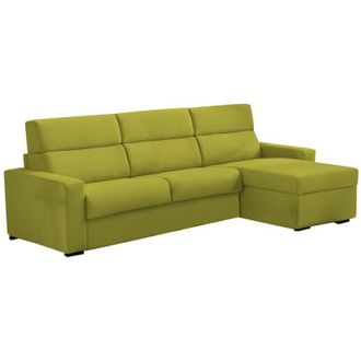 Dmora Dmora - Sof&aacute; Cama Con Pen&iacute;nsula Pusiano, Sof&aacute; Esquinero Transformable Para Sal&oacute;n, Acolchado, Desenfundable, Calidad 100% Made In Italy, 280x160 H100 C