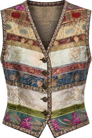 Dolce & Gabbana Gilet - Dames - Bodywarmers - Veelkleurig - M - Polyester - Jassen