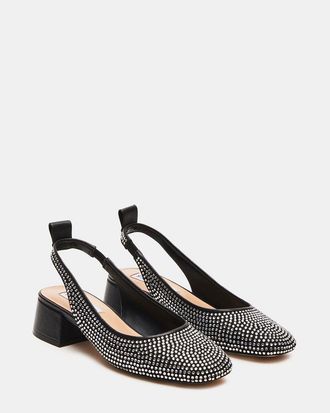 Steve Madden Slingback leren pumps; brede hak