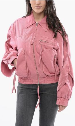 Blumarine Cotton Utility Jacket with Bishop Sleeves size 38