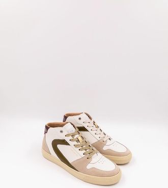 0-105 Hoge sneakers in leer Jade