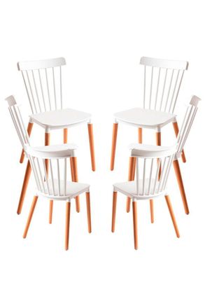 Regalos Miguel Regalos Miguel - Packs Sillas Comedor - Pack 6 Sillas Leka - Blanco
