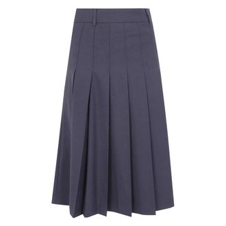 Dunst Falda larga plisada - Skirts - Mujer - Gris - M