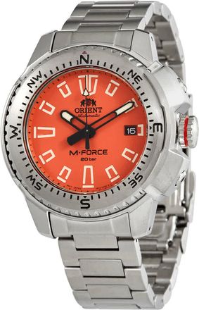 Orient M-Force Automatic Orange Dial Mens Watch RA-AC0N02Y10B