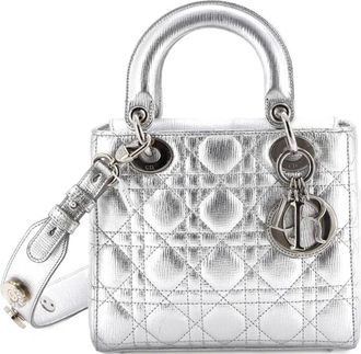 Dior My Lady Dior Bag Cannage Quilted Leather satchel - Zilver