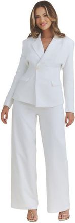 Six Stories Asym Tailored Jacket in White at Nordstrom, Size 10