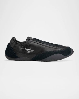 Yohji Yamamoto Men & apos;s Tokyo Warped Leather Sneakers