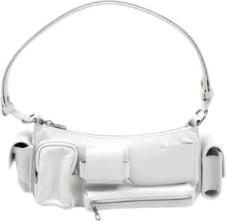 Balenciaga Pre-owned Shoulder Bags, female, White, Size: ONE SIZE Pre-owned Leather Shoulder Bag