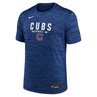 Nike Chicago Cubs Authentic Collection Nike Mens Dri-FIT MLB T-Shirt in Blue | 02ER4EWEJ-RMG