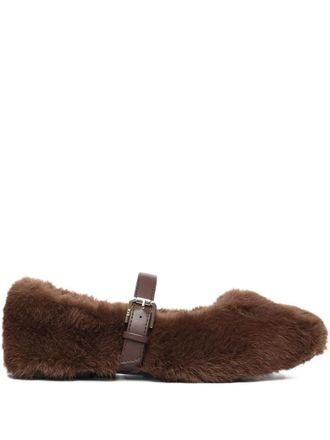 V° 73 Bridget buckle-strap ballet flats - Brown