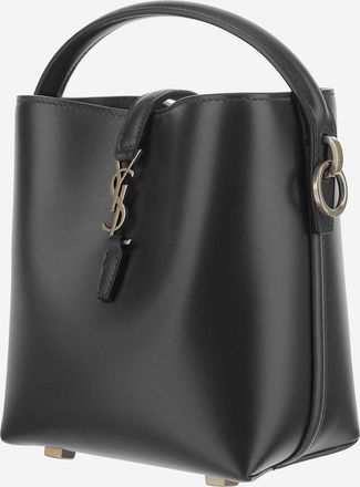 Saint Laurent Womens Shoulder Bag Le 37 Mini Black Calfskin