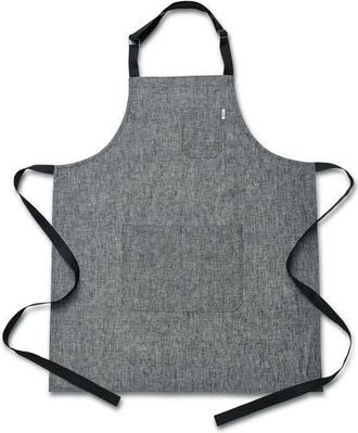 Solino Home Linen Apron 32 x 27 in for Dining Table, Holiday and Everyday Table Decor - Classic Linen Apron in Black at Nordstrom, Size Large