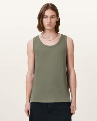 AllSaints Cotton Edwards Textured Vest, Size: XS