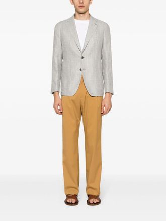 Tagliatore Mens Montecarlo Jacket - Light Grey Nylon - Size EU 50 (Mens)