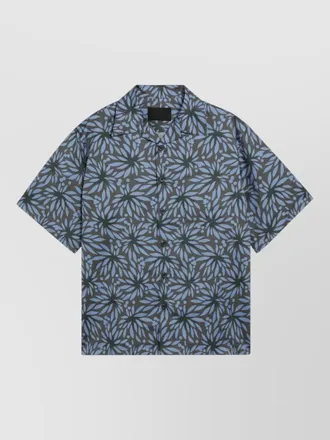 Prada short sleeves shirt floral pattern design