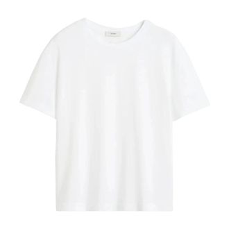 Toteme Klassiek T-shirt - Dames - Tops - Wit - Maat: XS Katoen