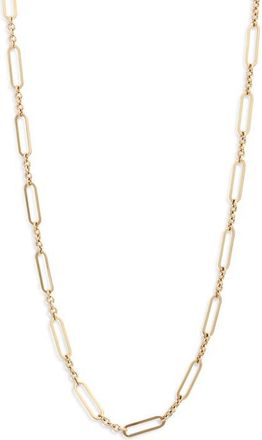 Anzie Open Link Paper Clip Chain Necklace in Gold at Nordstrom, Size 20