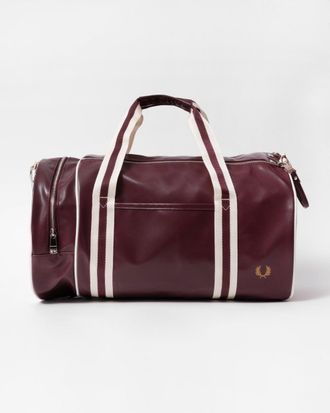 Fred Perry Mens Recycled Classic Barrel Bag - Red - One Size