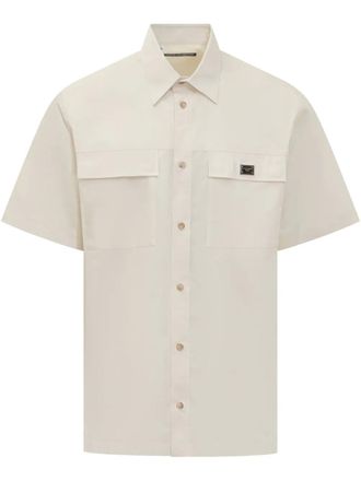 Dolce & Gabbana poplin shirt - men - Cotton/Spandex/Elastane - 41 - Neutrals