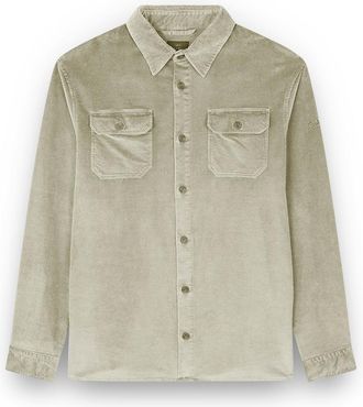 Paul & Shark Velvet Overshirt, Man, Almond, Size: XXL
