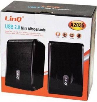 Trade Shop Trade Shop - Mini Usb 2.0 Altavoces Est&eacute;reo Para Pc Port&aacute;til Dvd Tv Mp3 Tablet A2035