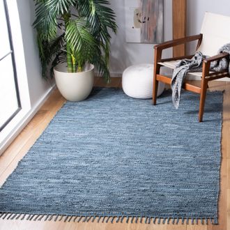Safavieh Vintage Leather Hand Made Area Rug, Blue / Grey Contemporary Style