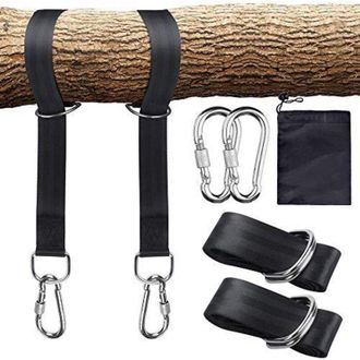 OEM Kit De Correas Para Columpios De &Aacute;rbol, Con Dos Mosquetones De Acero Inoxidable, Apto Para Colgadores De Neum&aacute;ticos, Columpios De Porche, Columpios De