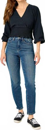 Judy Blue High Waist Tummy Control Slim Jeans In Denim